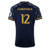 Real Madrid Eduardo Camavinga #12 Replika Bortedrakt 2023-24 Kortermet