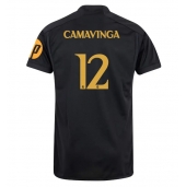 Real Madrid Eduardo Camavinga #12 Replika Tredjedrakt 2023-24 Kortermet