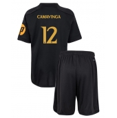 Real Madrid Eduardo Camavinga #12 Replika Tredjedrakt Barn 2023-24 Kortermet (+ bukser)