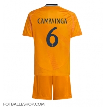 Real Madrid Eduardo Camavinga #6 Replika Bortedrakt Barn 2024-25 Kortermet (+ bukser)