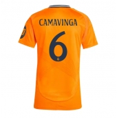 Real Madrid Eduardo Camavinga #6 Replika Bortedrakt Dame 2024-25 Kortermet