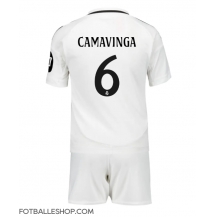 Real Madrid Eduardo Camavinga #6 Replika Hjemmedrakt Barn 2024-25 Kortermet (+ bukser)