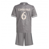 Real Madrid Eduardo Camavinga #6 Replika Tredjedrakt Barn 2024-25 Kortermet (+ bukser)