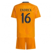 Real Madrid Endrick #16 Replika Bortedrakt Barn 2024-25 Kortermet (+ bukser)