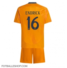 Real Madrid Endrick #16 Replika Bortedrakt Barn 2024-25 Kortermet (+ bukser)