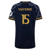 Real Madrid Federico Valverde #15 Replika Bortedrakt Dame 2023-24 Kortermet