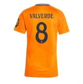 Real Madrid Federico Valverde #8 Replika Bortedrakt Dame 2024-25 Kortermet