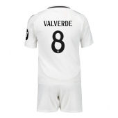 Real Madrid Federico Valverde #8 Replika Hjemmedrakt Barn 2024-25 Kortermet (+ bukser)