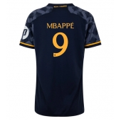 Real Madrid Kylian Mbappe #9 Replika Bortedrakt Dame 2023-24 Kortermet