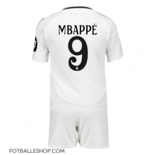 Real Madrid Kylian Mbappe #9 Replika Hjemmedrakt Barn 2024-25 Kortermet (+ bukser)