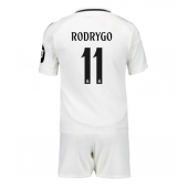 Real Madrid Rodrygo Goes #11 Replika Hjemmedrakt Barn 2024-25 Kortermet (+ bukser)