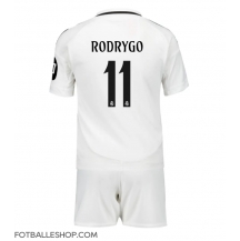 Real Madrid Rodrygo Goes #11 Replika Hjemmedrakt Barn 2024-25 Kortermet (+ bukser)