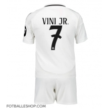 Real Madrid Vinicius Junior #7 Replika Hjemmedrakt Barn 2024-25 Kortermet (+ bukser)