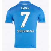 SSC Napoli David Neres #7 Replika Hjemmedrakt 2024-25 Kortermet