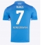 SSC Napoli David Neres #7 Replika Hjemmedrakt 2024-25 Kortermet