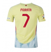 Spania Alvaro Morata #7 Replika Bortedrakt EM 2024 Kortermet