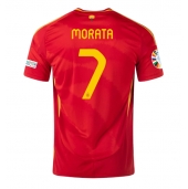 Spania Alvaro Morata #7 Replika Hjemmedrakt EM 2024 Kortermet