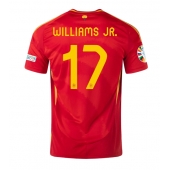 Spania Nico Williams #17 Replika Hjemmedrakt EM 2024 Kortermet