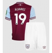 West Ham United Edson Alvarez #19 Replika Hjemmedrakt Barn 2024-25 Kortermet (+ bukser)