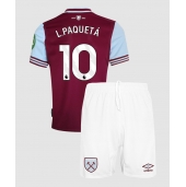 West Ham United Lucas Paqueta #10 Replika Hjemmedrakt Barn 2024-25 Kortermet (+ bukser)