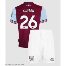 West Ham United Max Kilman #26 Replika Hjemmedrakt Barn 2024-25 Kortermet (+ bukser)