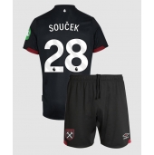 West Ham United Tomas Soucek #28 Replika Bortedrakt Barn 2024-25 Kortermet (+ bukser)