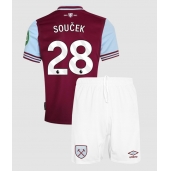 West Ham United Tomas Soucek #28 Replika Hjemmedrakt Barn 2024-25 Kortermet (+ bukser)